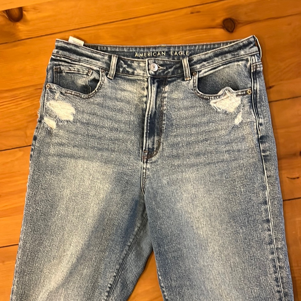12 Extra Tall AE Stretch High Rise Mom Jean